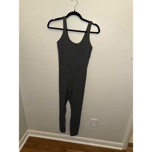 Lululemon Align Ribbed Bodysuit 25" Green Dark Forest size 6 Sleeveless - Picture 2 of 7